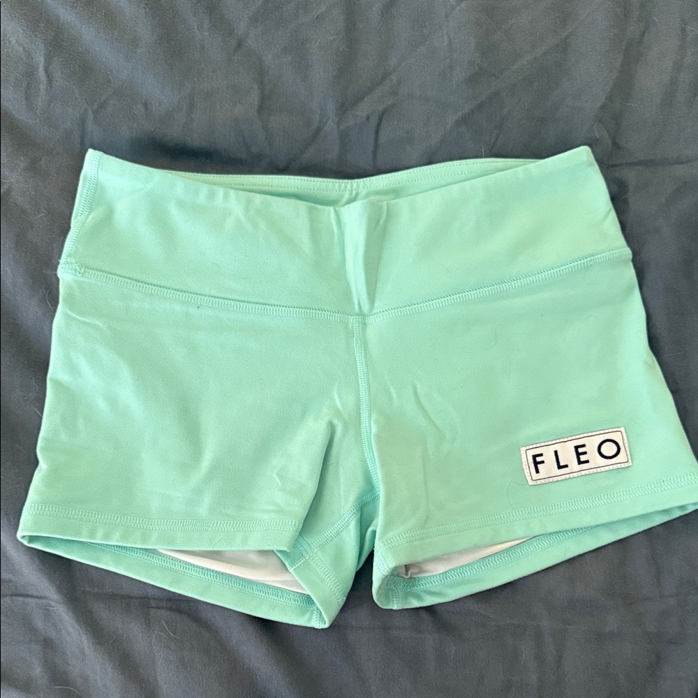 Fleo Women's Aqua Athletic Shorts